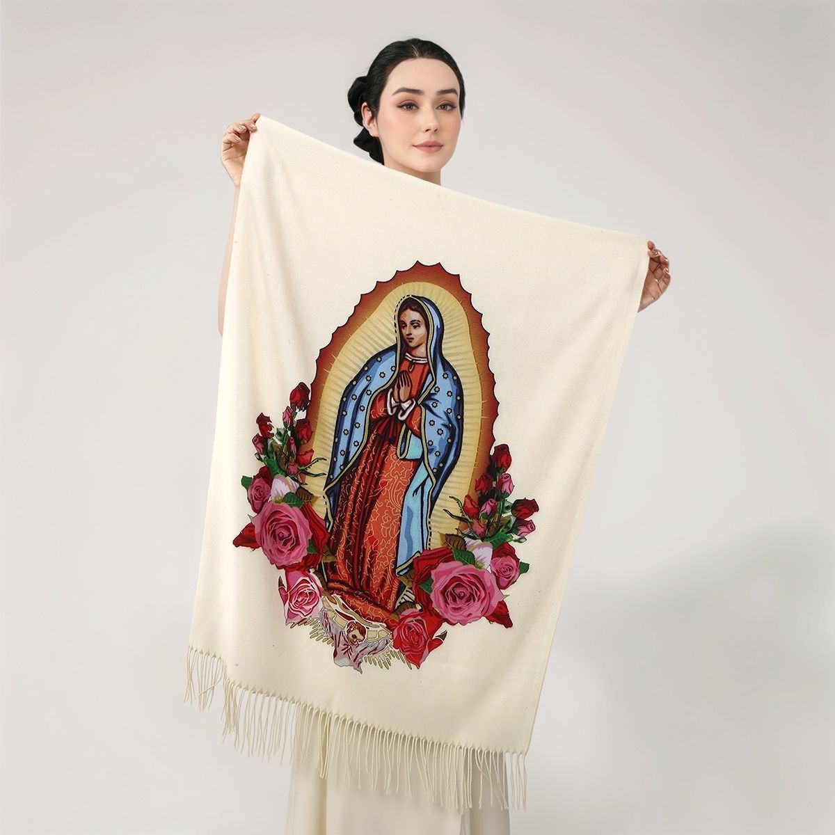 Virgen de Guadalupe Prayer Shawl – Special Holiday Warmth Edition