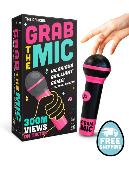 🎤【Family Karaoke Night】Grab The Mic Official Karaoke Board Game by Lucky Egg! Perfect for ages 8+, 2-10 players - where singing stars and tone-deaf champions unite for unforgettable fun! 🎉