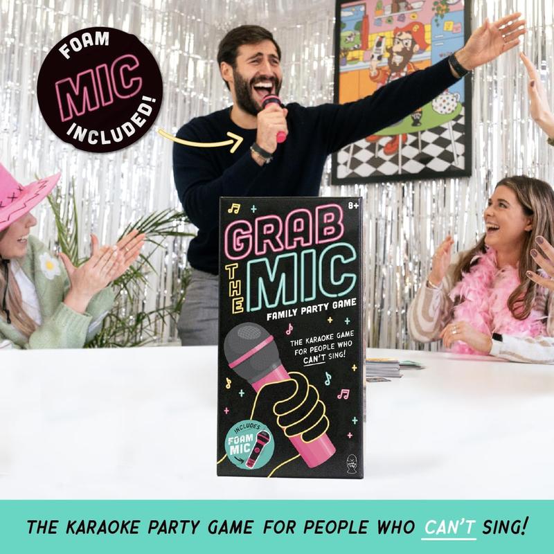 🎤【Family Karaoke Night】Grab The Mic Official Karaoke Board Game by Lucky Egg! Perfect for ages 8+, 2-10 players - where singing stars and tone-deaf champions unite for unforgettable fun! 🎉