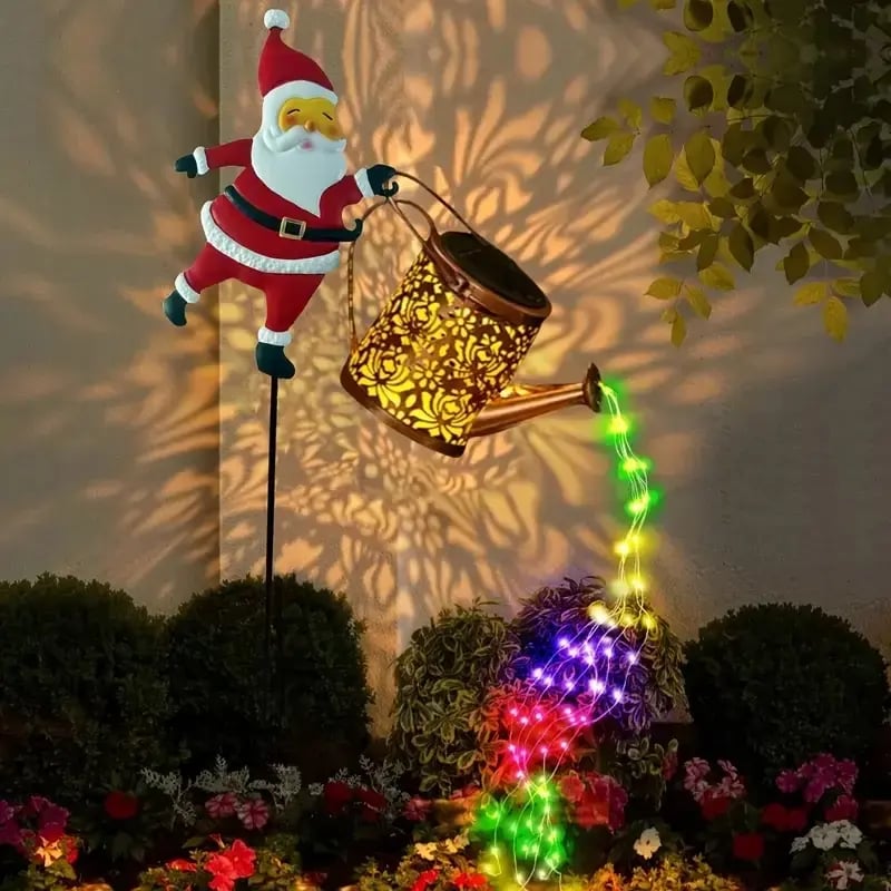 Christmas Carnival ❤️ Santa Solar Kettle Lights🎁