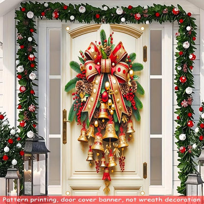 🎉【Instantly Transform Your Christmas Ambiance | Golden Door Cover Lights Up Your Home】🎉
