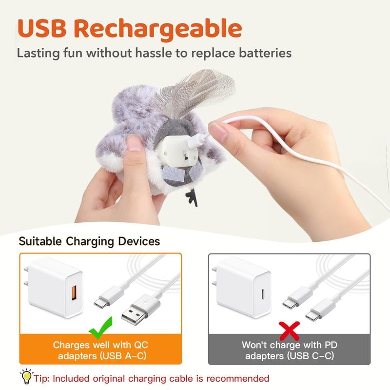 🎅Top Christmas Gift 2025 🎉Flapping Bird Cat Toy😻Cat's New Playmate