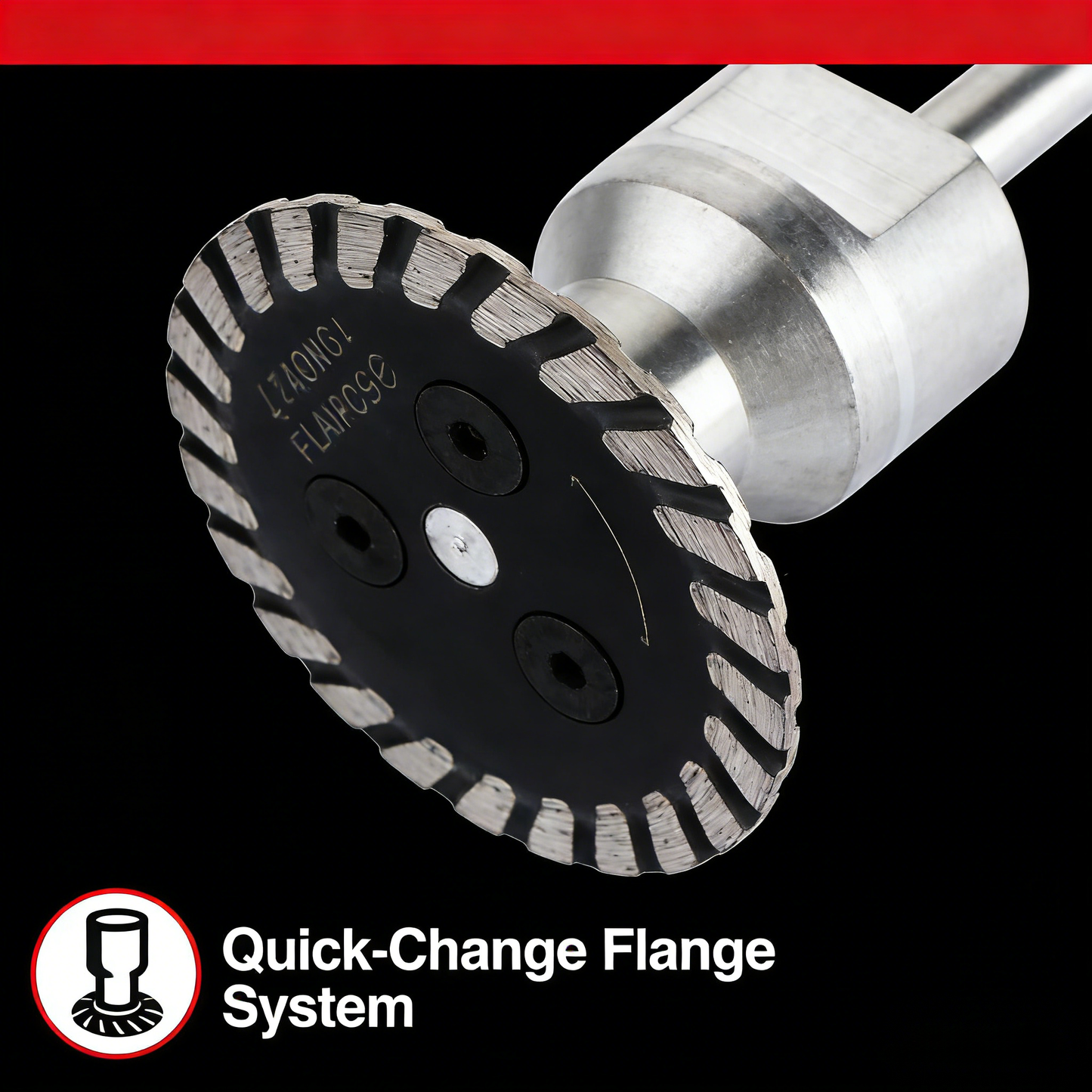 No-Adapter-Needed! 40mm Diamond Cutting Disc with Removable Flange – Fits Dewalt, Makita, Bosch Grinders – Cut Concrete, Stone, Tile Like a Pro