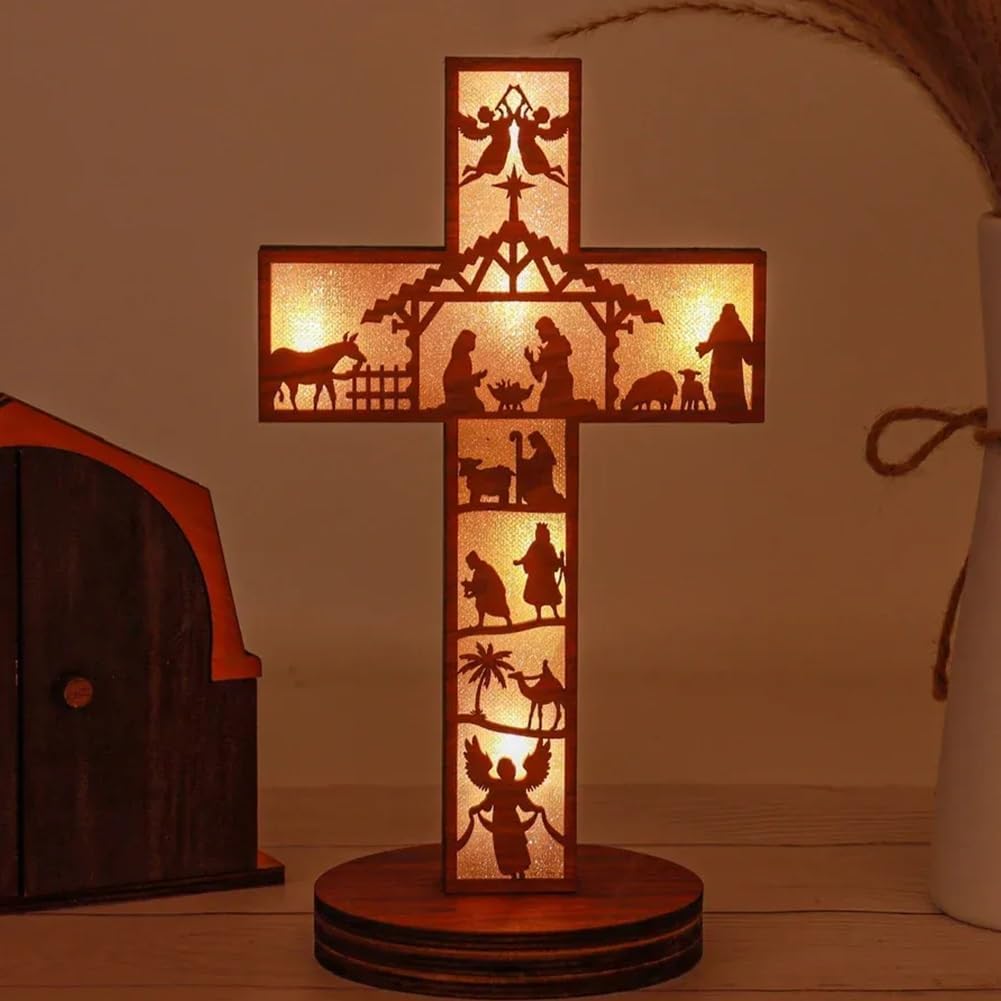 🎄✨【3D Wooden Nativity Book Nook - Illuminating Christmas Magic】✨🎄