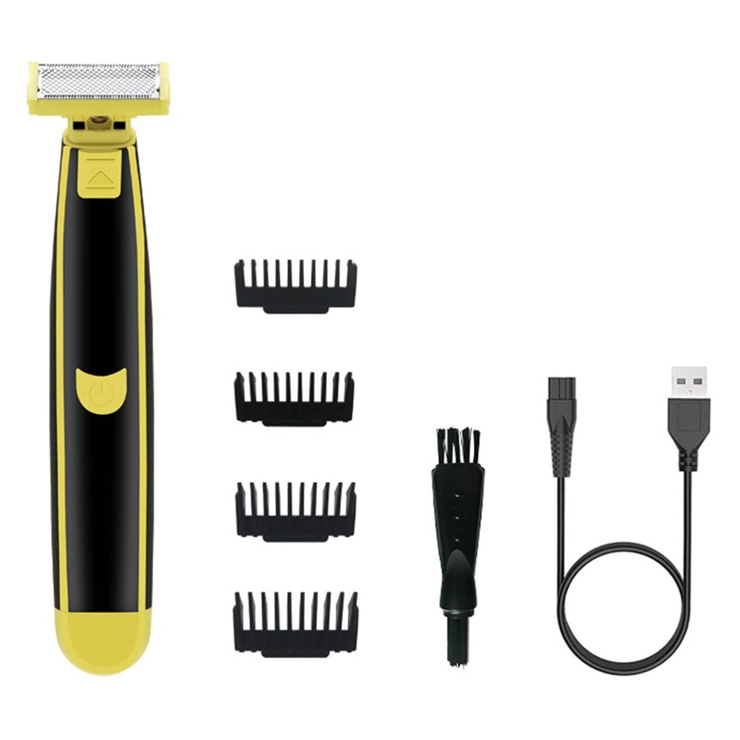 Electric Hair Clipper Beard Trimmer for Men, USB Rechargeable Waterproof Cordless Grooming Kit with 4 Attachments for Haircut & Body Grooming