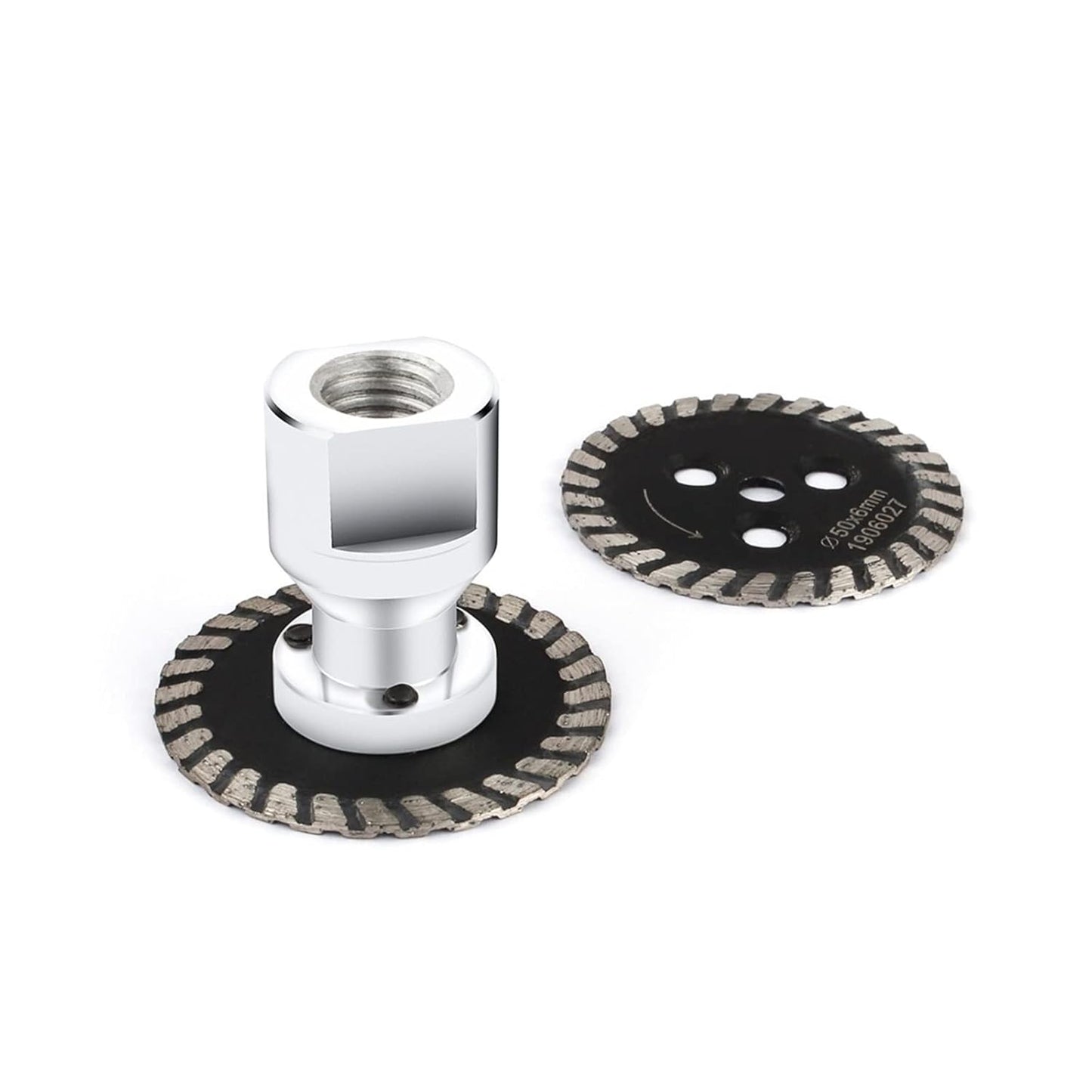 No-Adapter-Needed! 40mm Diamond Cutting Disc with Removable Flange – Fits Dewalt, Makita, Bosch Grinders – Cut Concrete, Stone, Tile Like a Pro