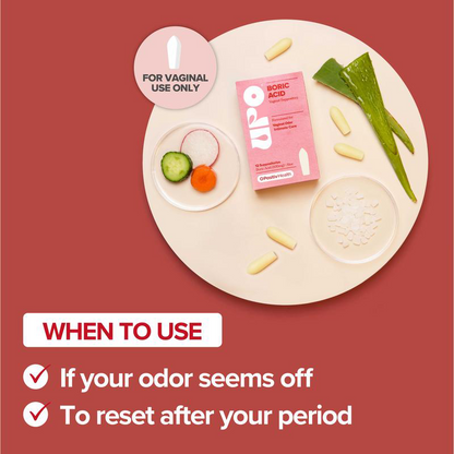 Vaginal Health Suppositories for Women – Boric Acid 600mg, Aloe Infused, Gentle Daily Use, 12 Suppositories, 60-Day Money Back Guarantee