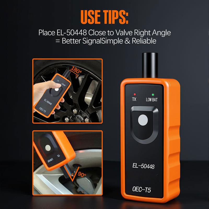 EL-50448 TPMS Relearn Tool for GM Tire Sensor TPMS Reset Tool Tire Pressure Monitor system Activation Tool OEC-T5 for GM Buick/Chevy/Cadillac Series Vehicles 2023 Edition