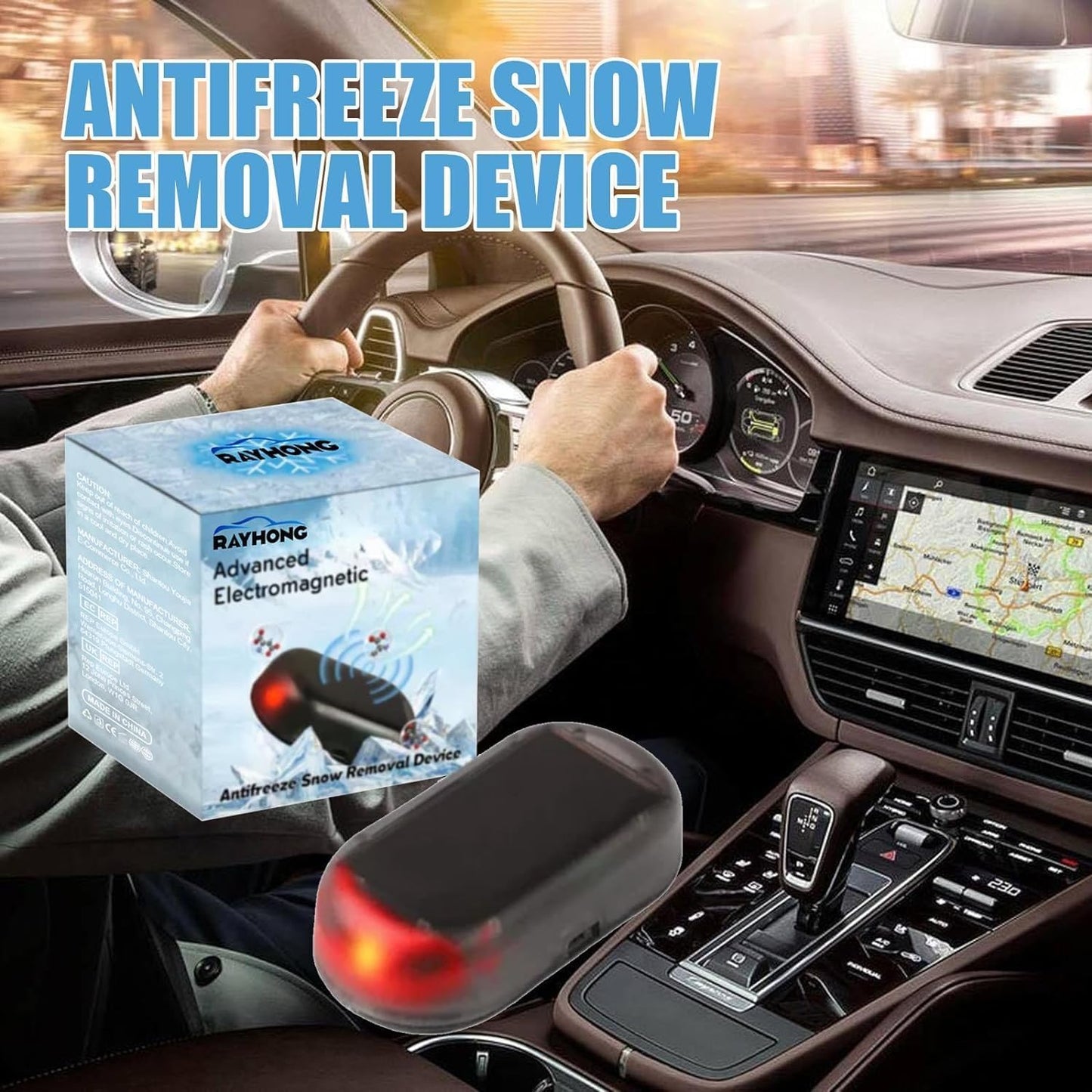 🚗✨【Winter Driving Savior】Fivfivgo Electromagnetic Molecular Interference Antifreeze Device - Make Snow & Ice Vanish Instantly! ❄️🔥 (Pack of 2 - Double Protection!)