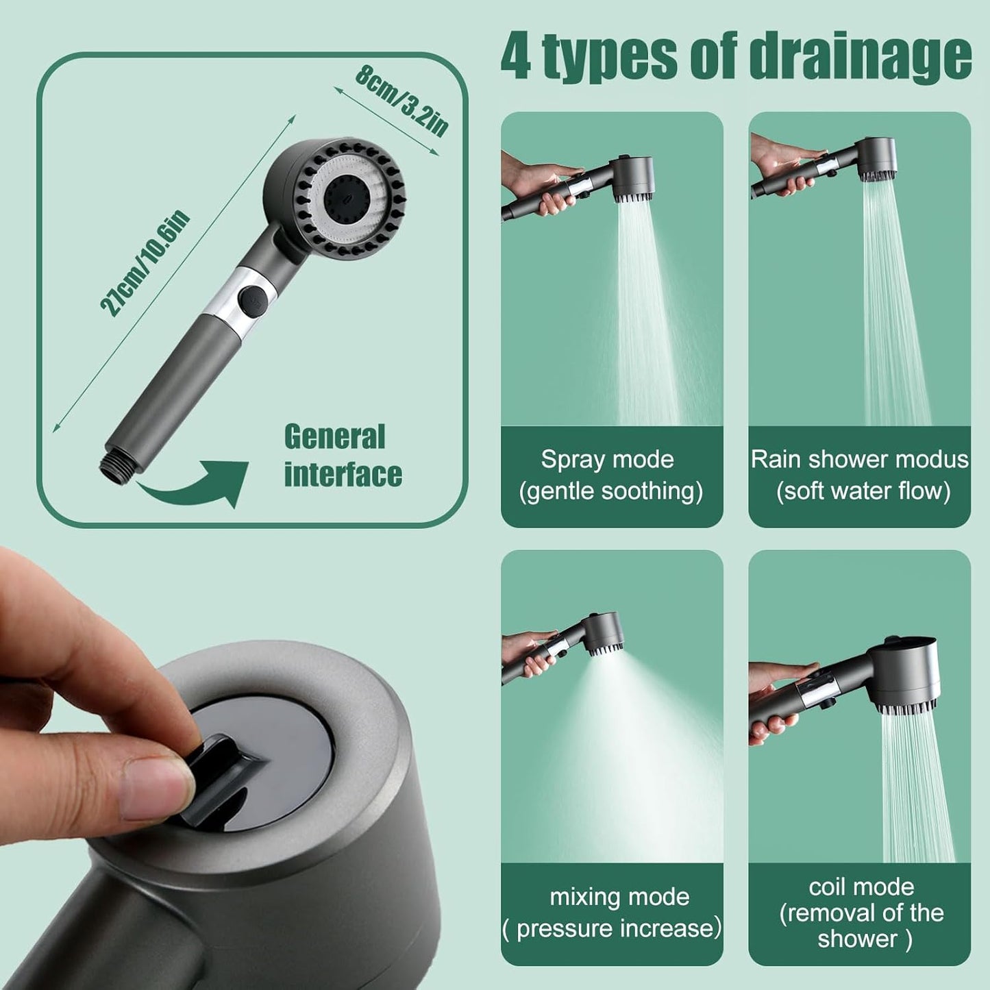 🔥Claim your ultimate shower experience on the last day!✨(Order now and receive 10 filter tubes for free.)