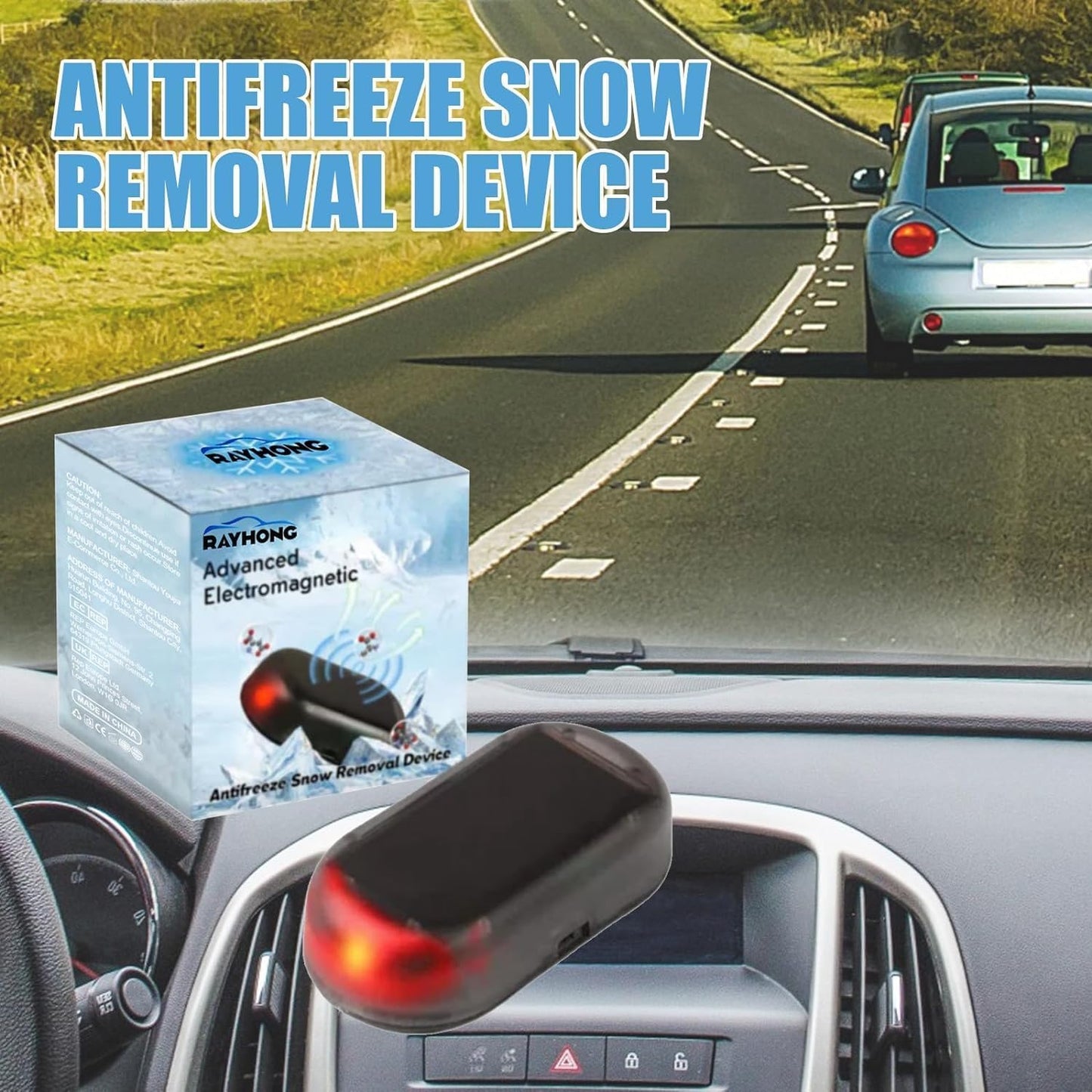 🚗✨【Winter Driving Savior】Fivfivgo Electromagnetic Molecular Interference Antifreeze Device - Make Snow & Ice Vanish Instantly! ❄️🔥 (Pack of 2 - Double Protection!)