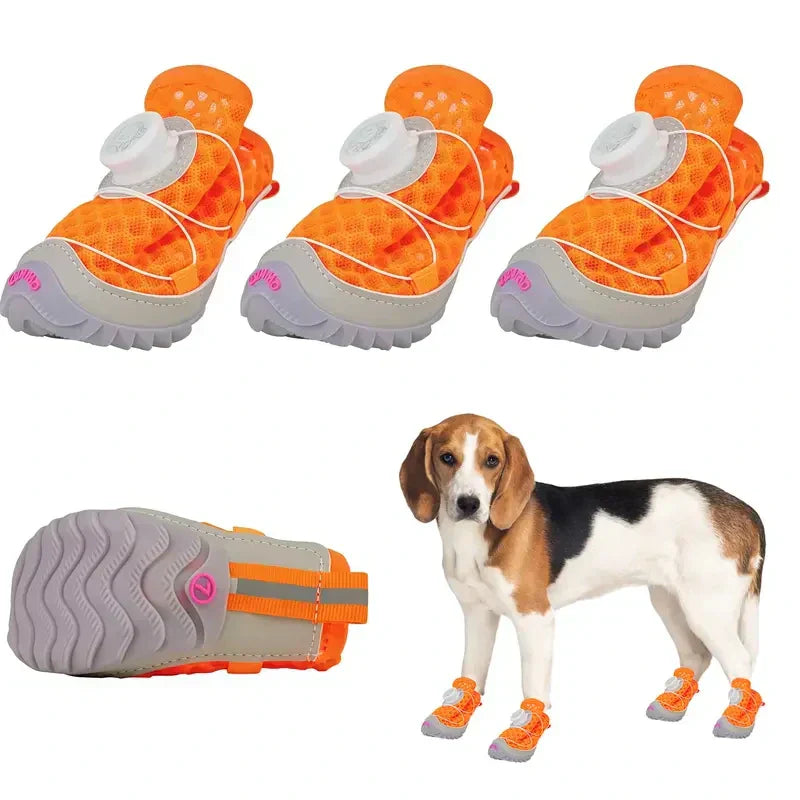 🐶 All-Weather Protective Dog Shoes – Waterproof, Non-Slip & Breathable Paw Protection for Every Season 🌦️