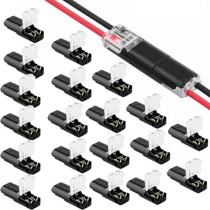 🔥🎄 Christmas Time Limited Offer -🔌2-Pin Solderless Wire Connector – Compact Plug for LED Strips & 18–22 AWG Cables