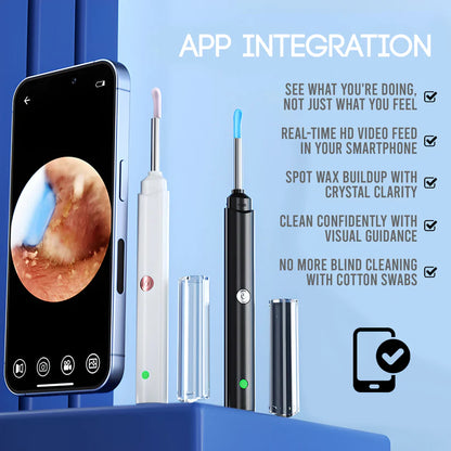🚨  Every Guesswork Puts Your Eardrums at Risk! 😨  Embrace 1296P HD Visual Ear Cleaning! Your First "Ear Otoscope"!