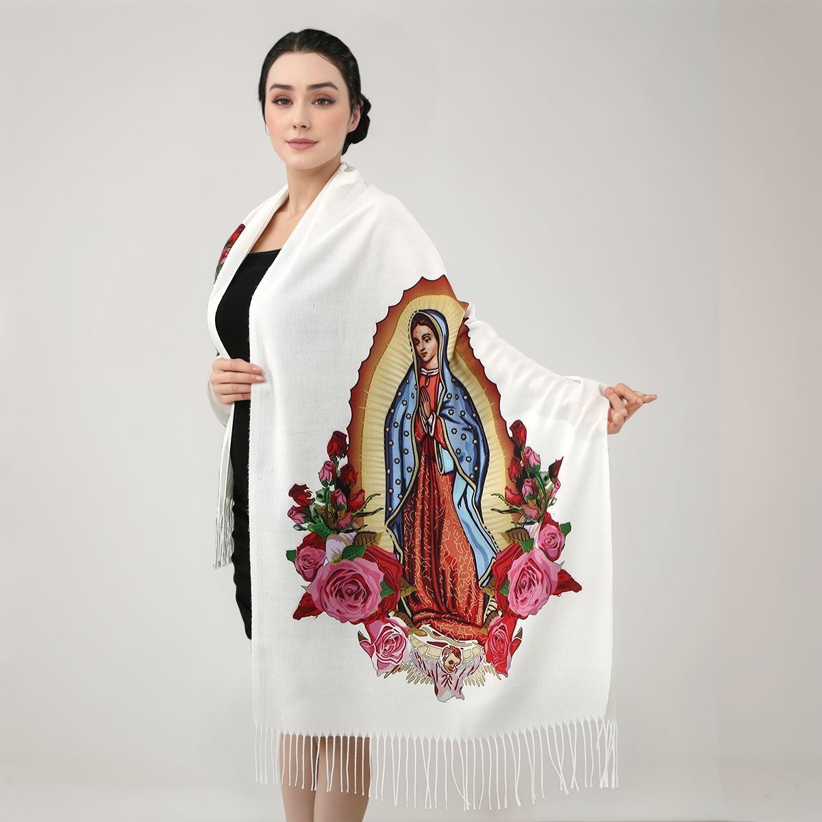 Virgen de Guadalupe Prayer Shawl – Special Holiday Warmth Edition