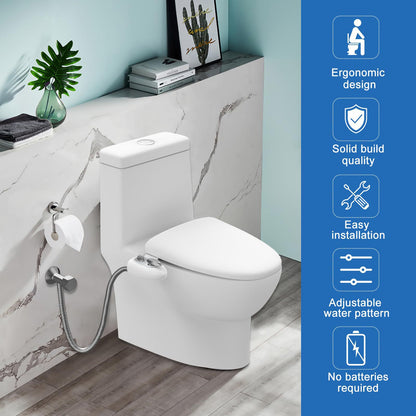 Single Nozzle Self-Cleaning Non-Electric Smart Bidet Sprayer