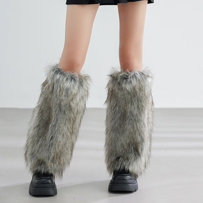 Two super comfortable women's over-the-knee boots that are a must-have for any outfit ❄️ | Plush fur and suede, perfect for creating a stylish winter look 🎁