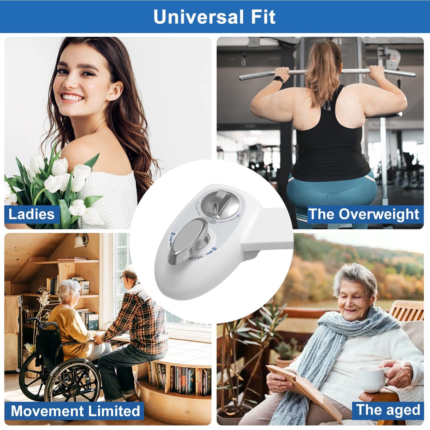 Single Nozzle Self-Cleaning Non-Electric Smart Bidet Sprayer