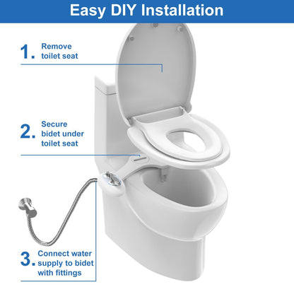 Single Nozzle Self-Cleaning Non-Electric Smart Bidet Sprayer