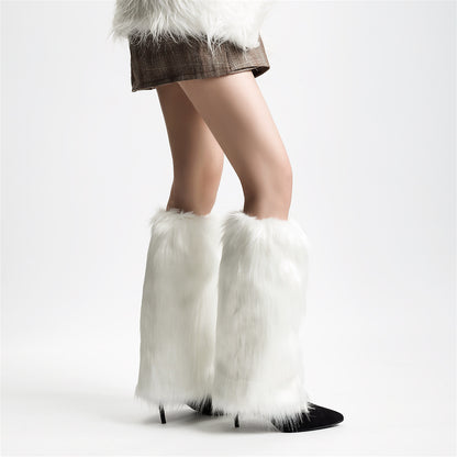Two super comfortable women's over-the-knee boots that are a must-have for any outfit ❄️ | Plush fur and suede, perfect for creating a stylish winter look 🎁
