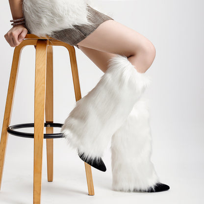 Two super comfortable women's over-the-knee boots that are a must-have for any outfit ❄️ | Plush fur and suede, perfect for creating a stylish winter look 🎁