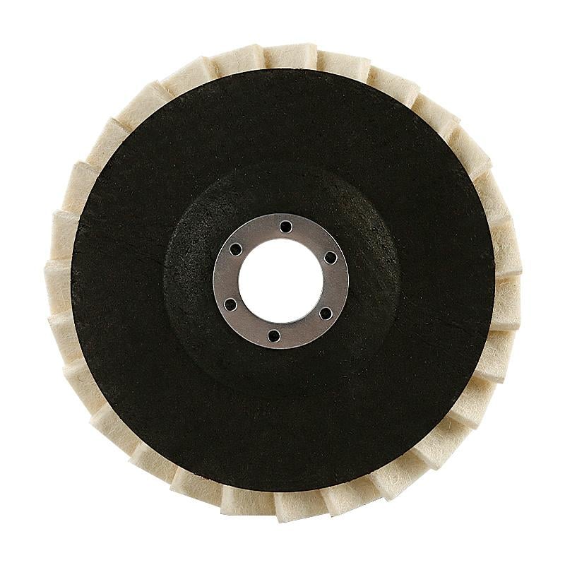 3PCS 5-Inch Wool Flap Polishing Wheels for Angle Grinders