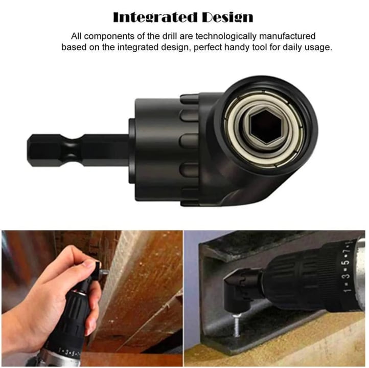 🔥LAST DAY 49% OFF - 🛠️6Pcs Right Angle Drill Attachment Set with 105° Angle Drill Adapter and Impact Grade Socket Adapter
