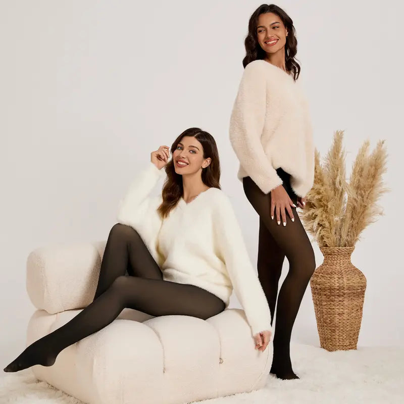 🌟 Geerta Magic Fleece Lined Tights - Your Winter Styling Magic Weapon! 🌟