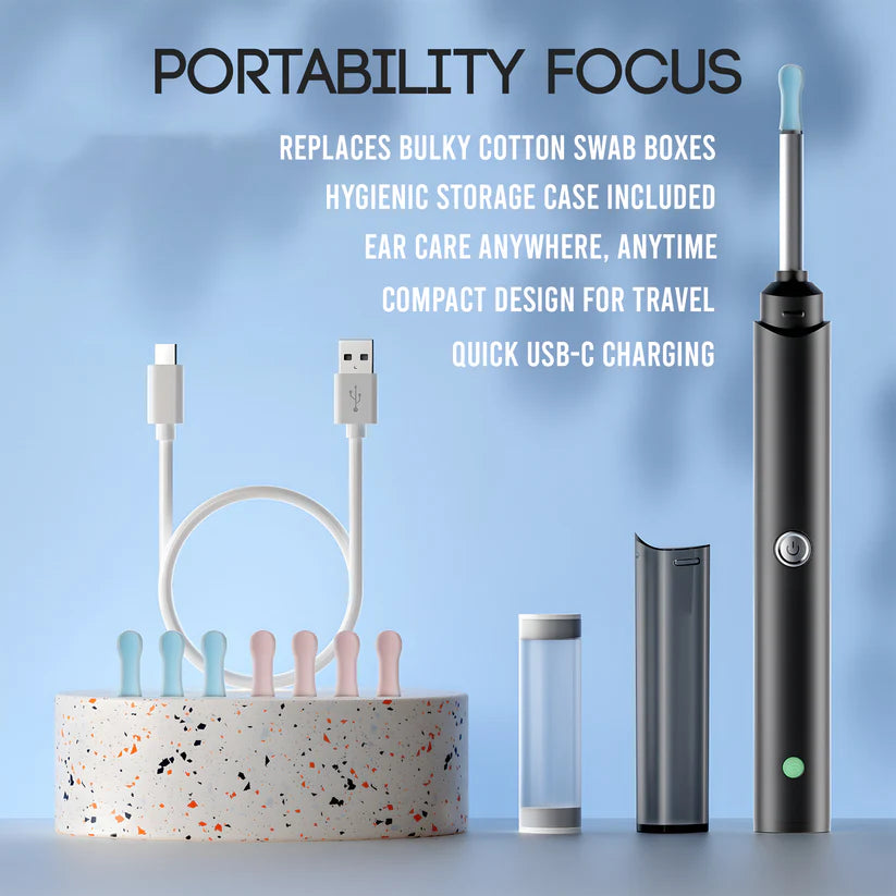 🚨  Every Guesswork Puts Your Eardrums at Risk! 😨  Embrace 1296P HD Visual Ear Cleaning! Your First "Ear Otoscope"!