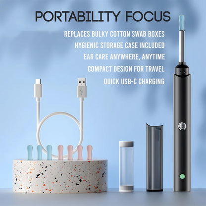 🚨  Every Guesswork Puts Your Eardrums at Risk! 😨  Embrace 1296P HD Visual Ear Cleaning! Your First "Ear Otoscope"!