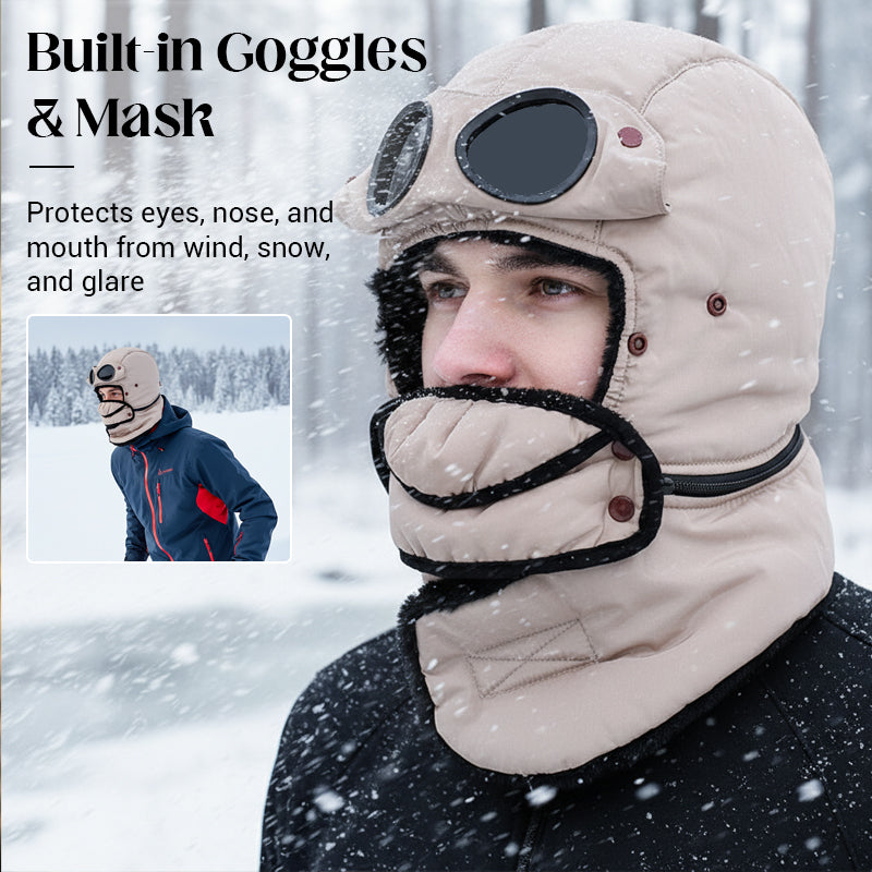 🎁2026 New Arrivals 50% OFF💥Unisex Winter Thermal Hat with Glasses