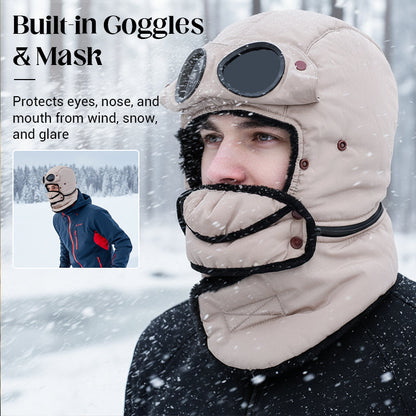 🎁2026 New Arrivals 50% OFF💥Unisex Winter Thermal Hat with Glasses