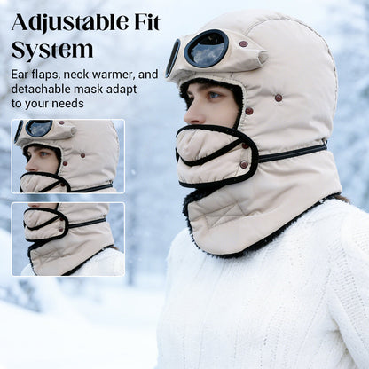 🎁2026 New Arrivals 50% OFF💥Unisex Winter Thermal Hat with Glasses