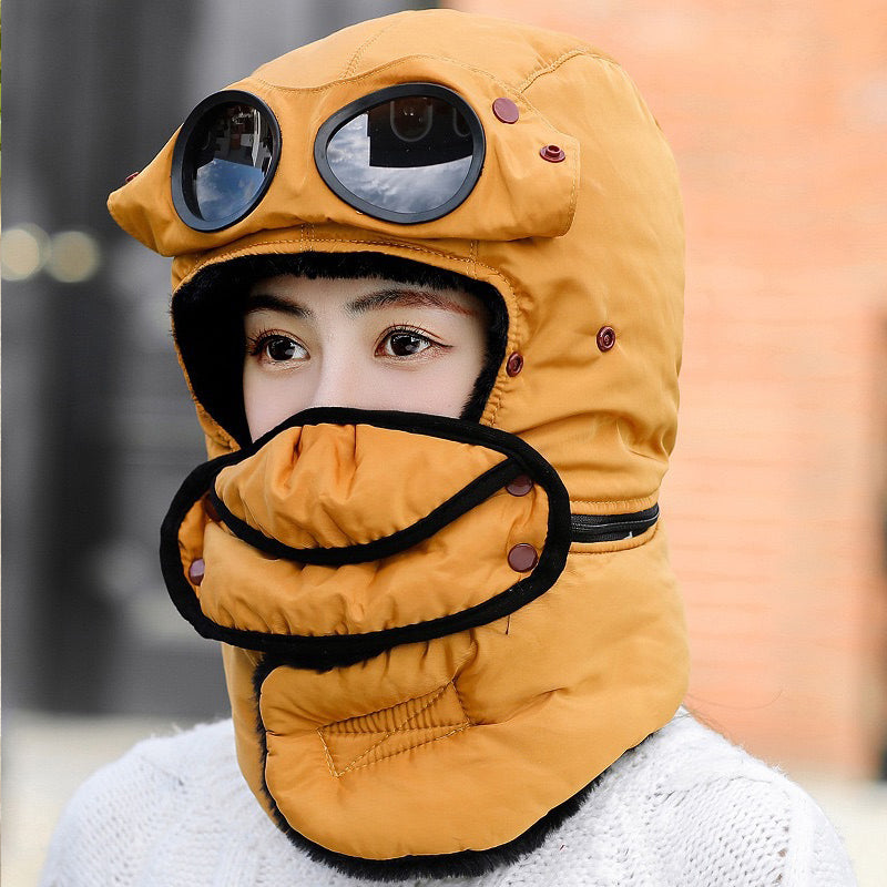 🎁2026 New Arrivals 50% OFF💥Unisex Winter Thermal Hat with Glasses